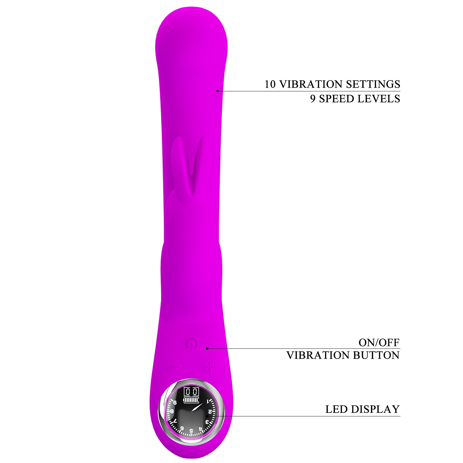 Lamar Vibrator - Con Pantalla LCD Lamar Vibrator - Con Pantalla LCD