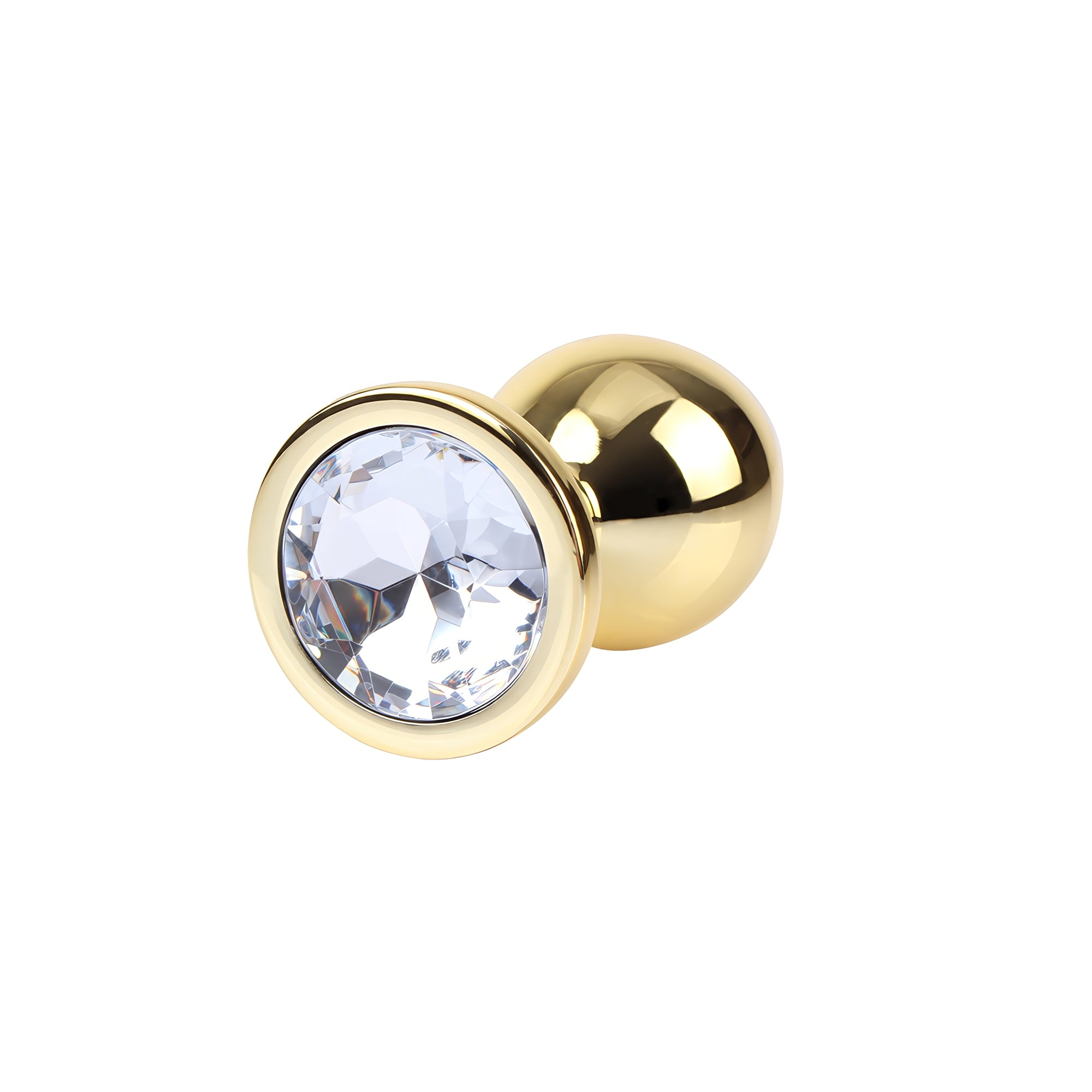 Clear Gem Gold Plug M Clear Gem Gold Plug M