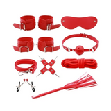 Kit Bondage Rojo Felpado Kit Bondage Rojo Felpado