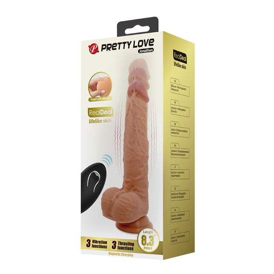 Jonathan Real Skin 8.3" - 22.5 cm - Retráctil y Vibrador