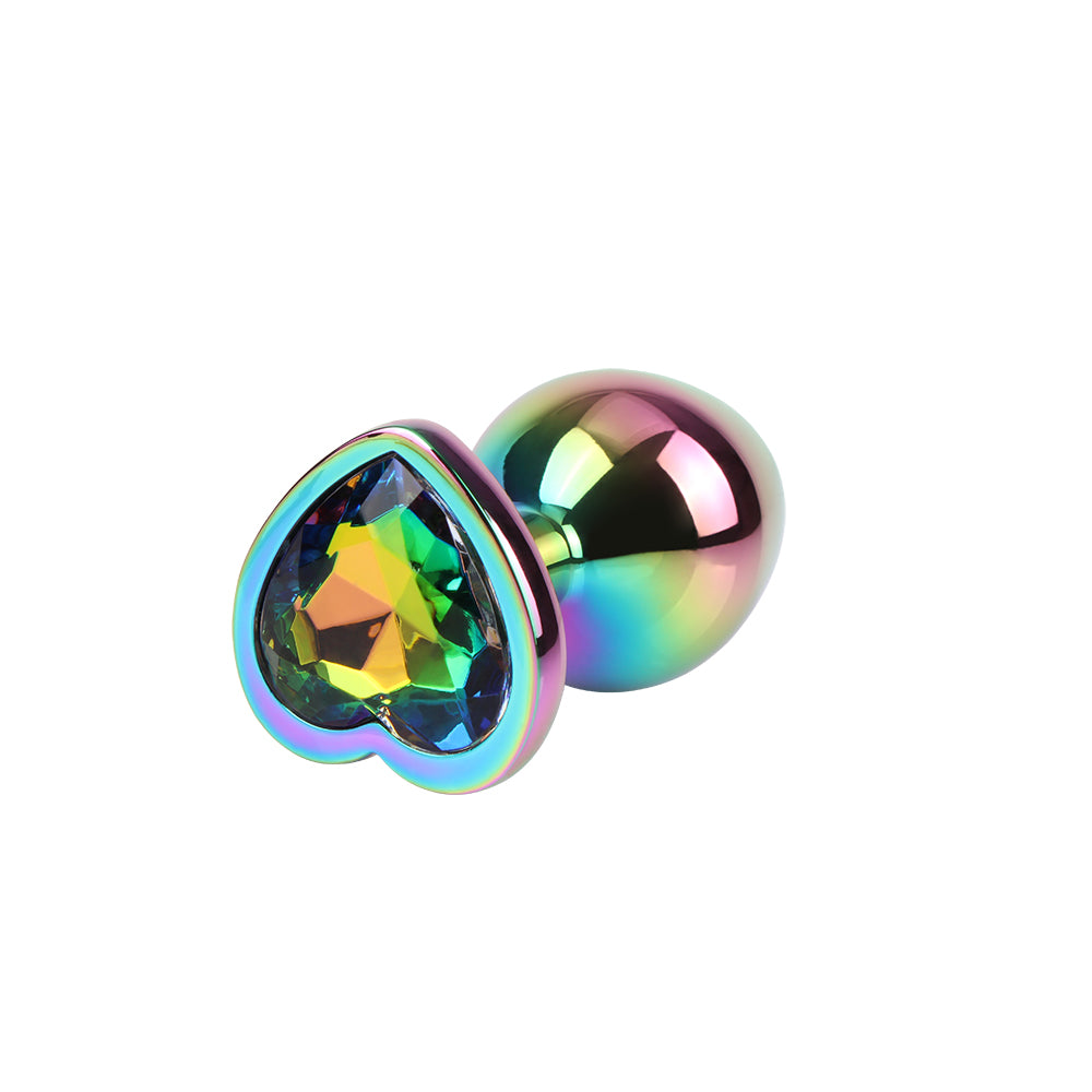 Rainbow Heart Gem Plug M